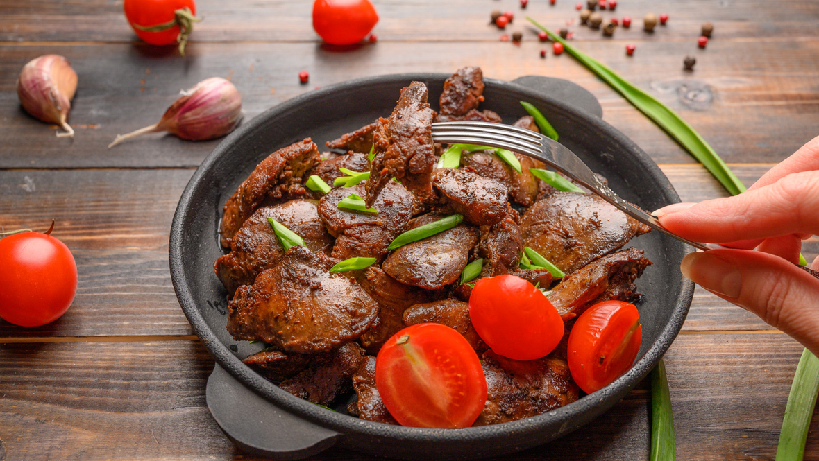 Жареная печень