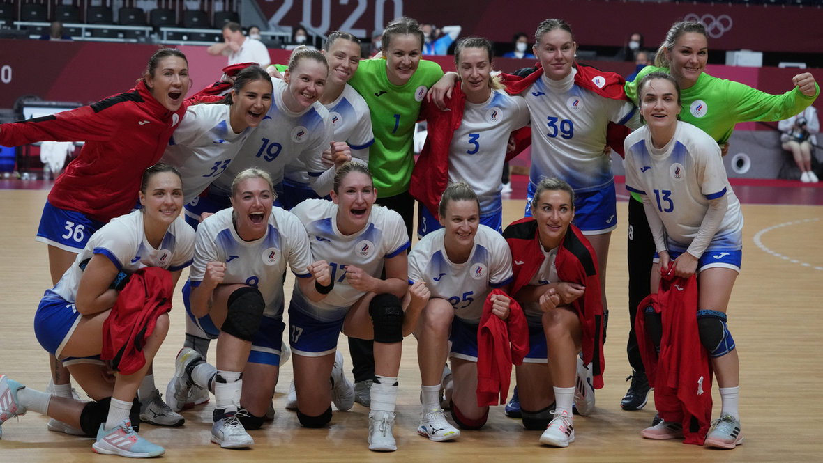 Гандболистки сборной России на Олимпиаде в Токио.