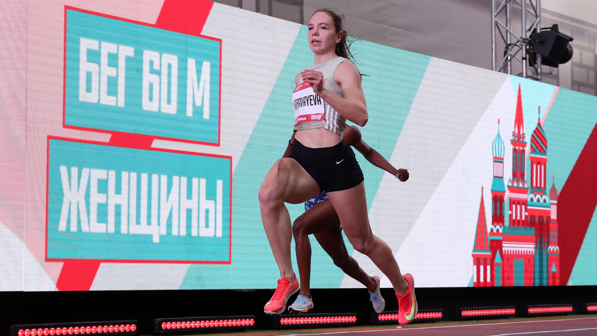Юлия Караваева на «Неделе легкой атлетики».