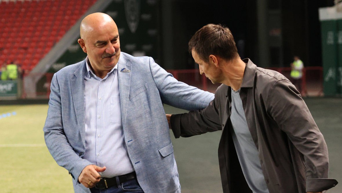 Станислав Черчесов и Сергей Семак.