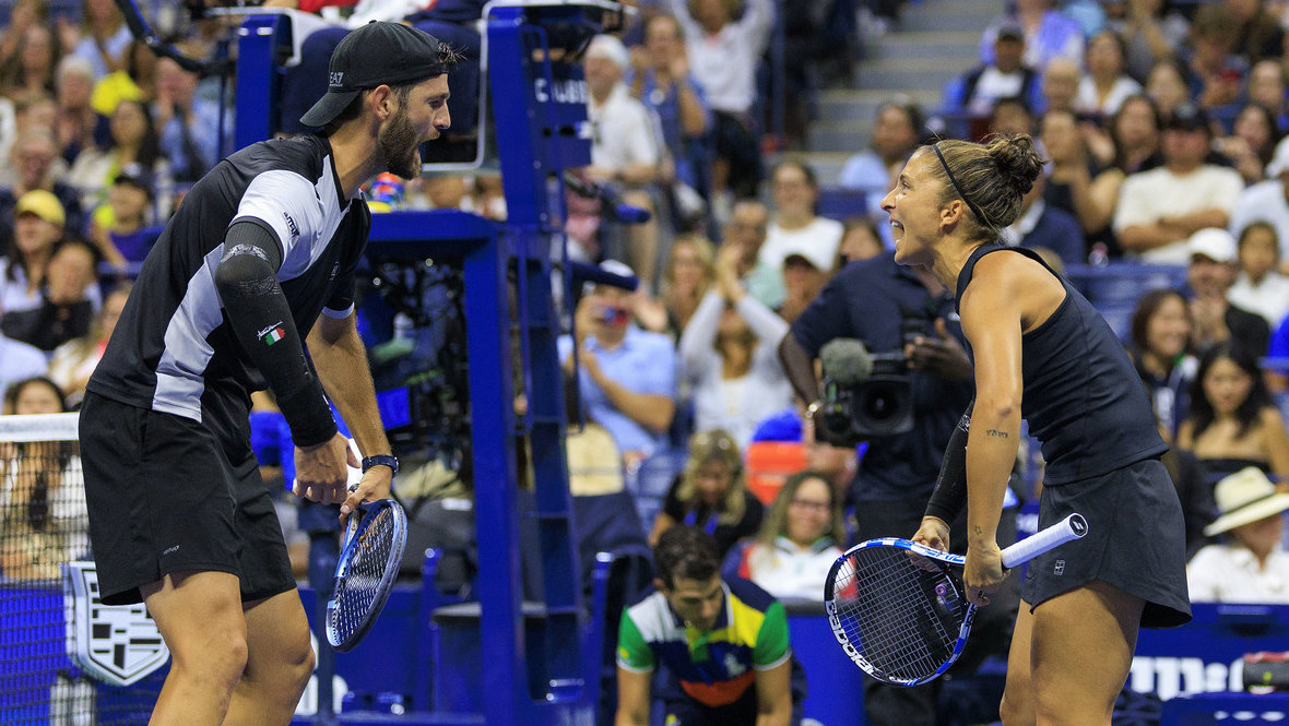 Андреа Вавассори и Сара Эррани.