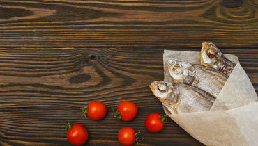 Вяленая рыба.