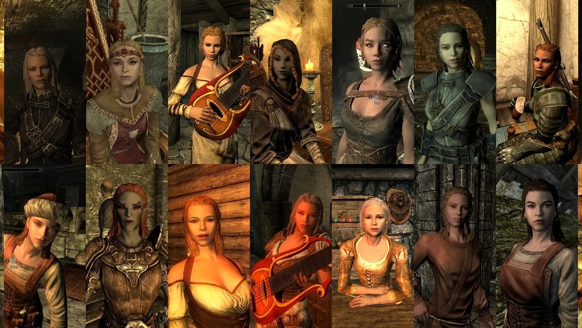 Графическая модификация меняющая вид NPC для Скайрим 5.