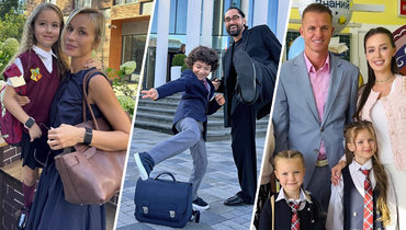 Звездный День знаний: как российские знаменитости проводили детей в школу