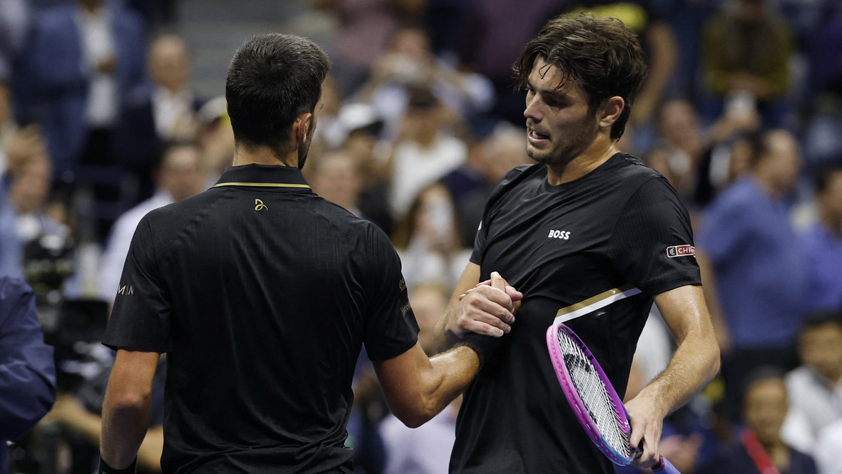 Новак Джокович и Тэйлор Фритц.