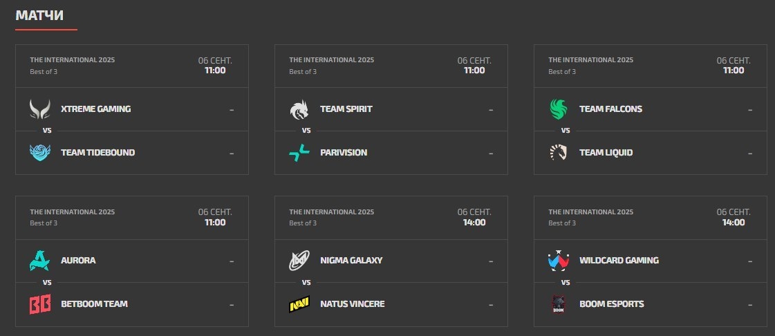 Предварительное расписания 3-го игрового дня на TI 14.
