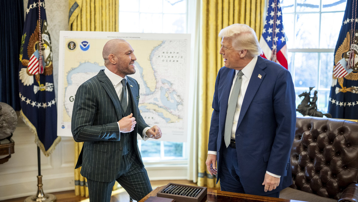 Конор Макгрегор и Дональд Трамп.