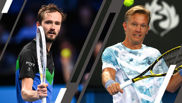 Даниил Медведев и Томас Юханссон.