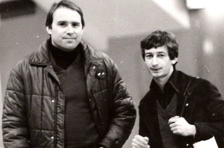 Кен Драйден и Игорь Куперман на турнире на призы газеты «Известия», 1983 год.