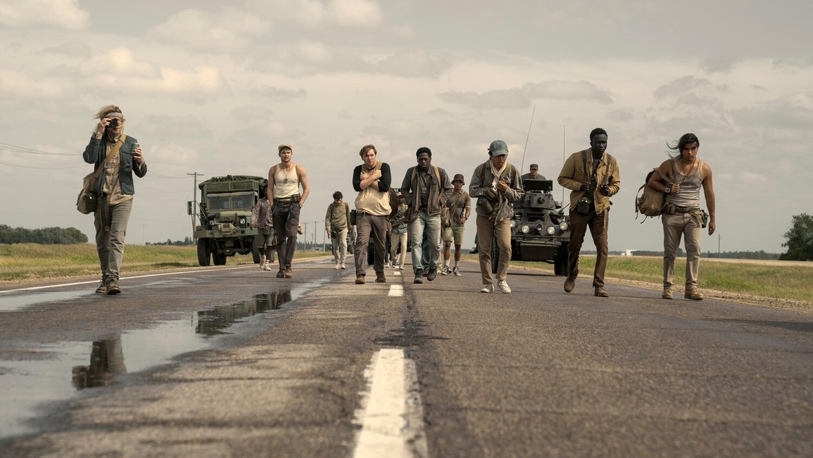 Кадр из фильма «Долгая прогулка», реж. Фрэнсис Лоуренс, Vertigo Entertainment, Lionsgate