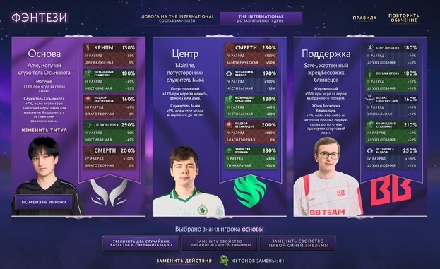Фэнтези The International 2025 в Dota 2.