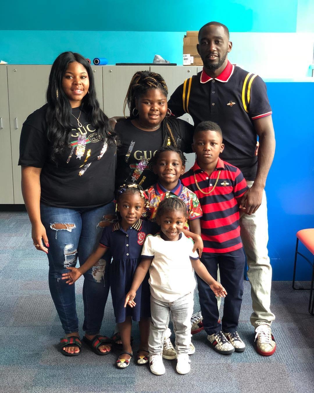 Теренс Кроуфорд с семьей.