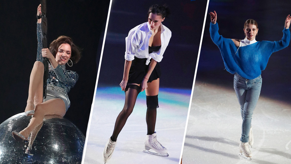 Медведева на шаре, Загитова с цветами, Трусова впервые на льду после родов