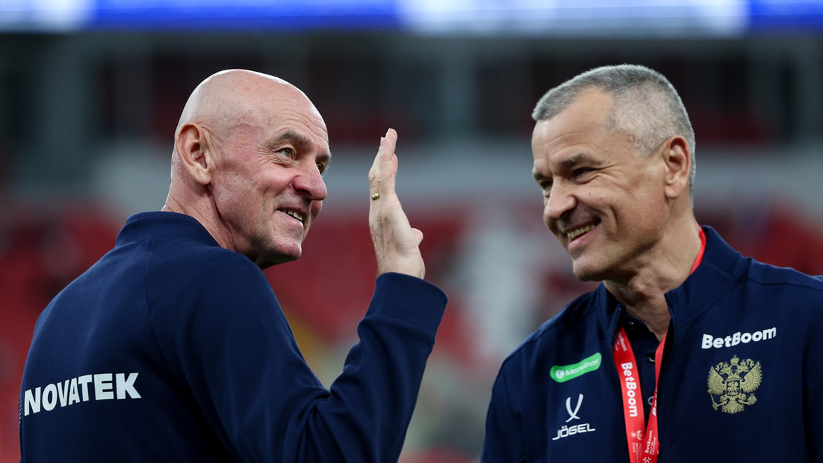 Тренеры сборной России Виктор Онопко и Юрий Никифоров.