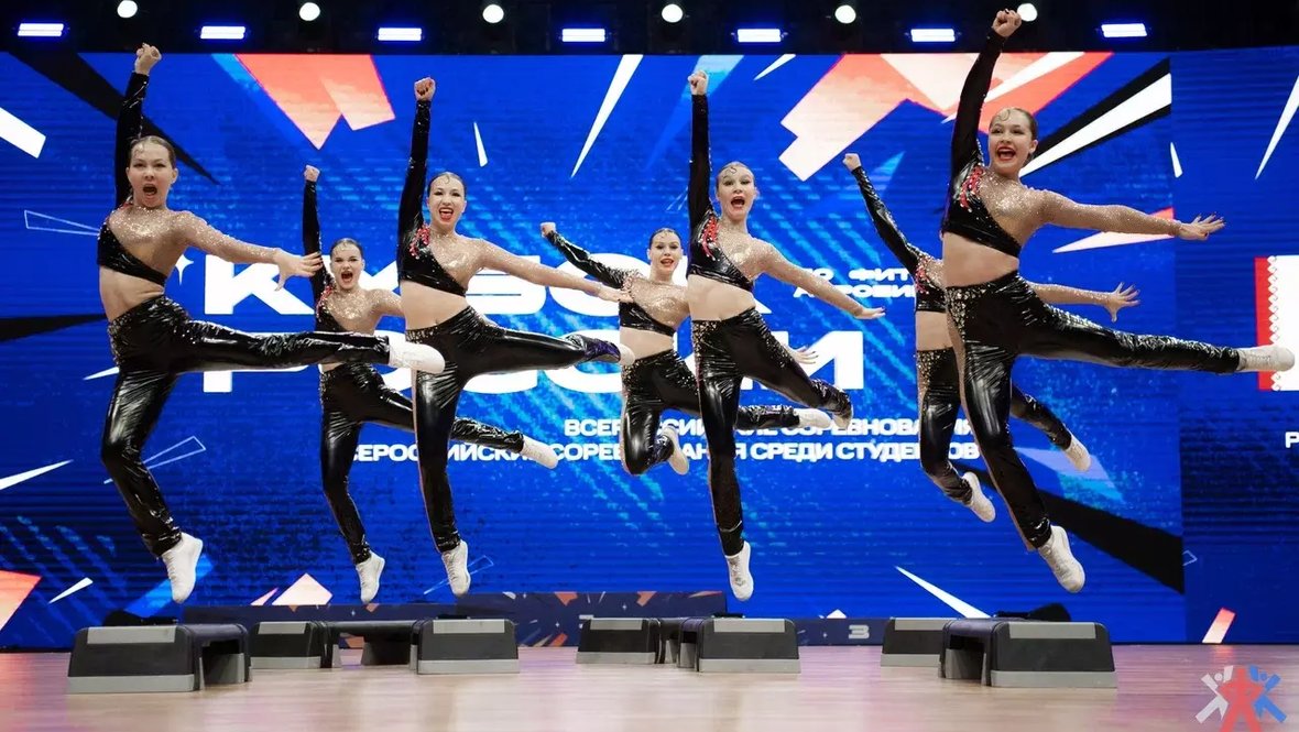 Соревнования Кубка России по фитнес-аэробике.