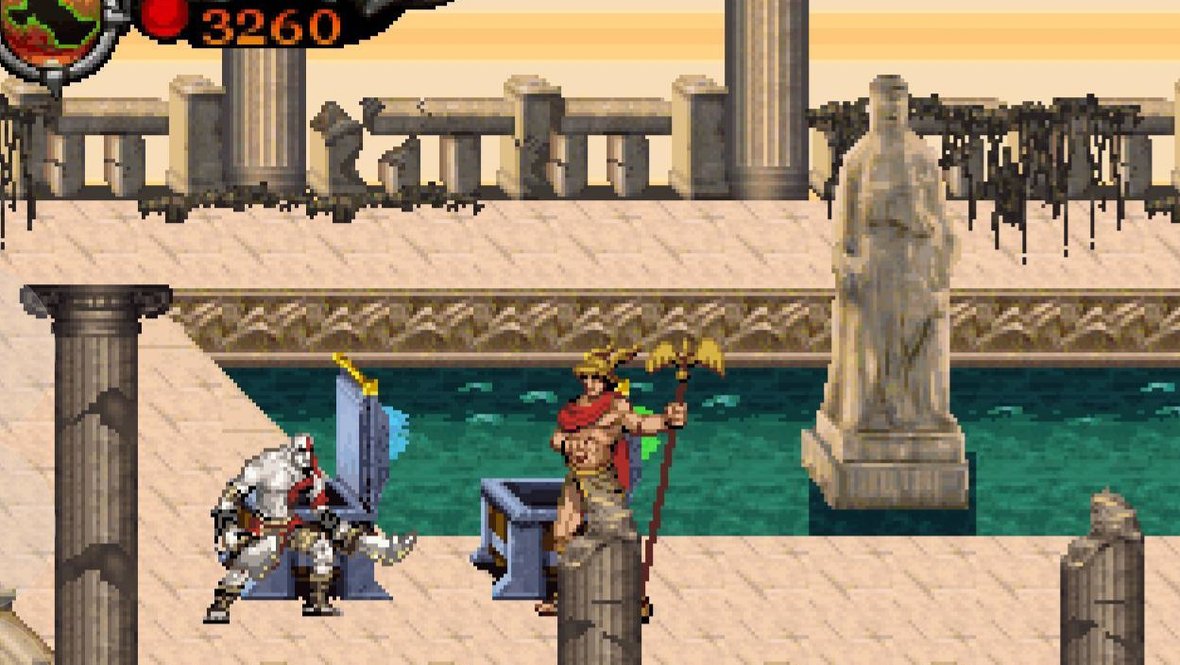 Визуал в God of War: Betrayal.