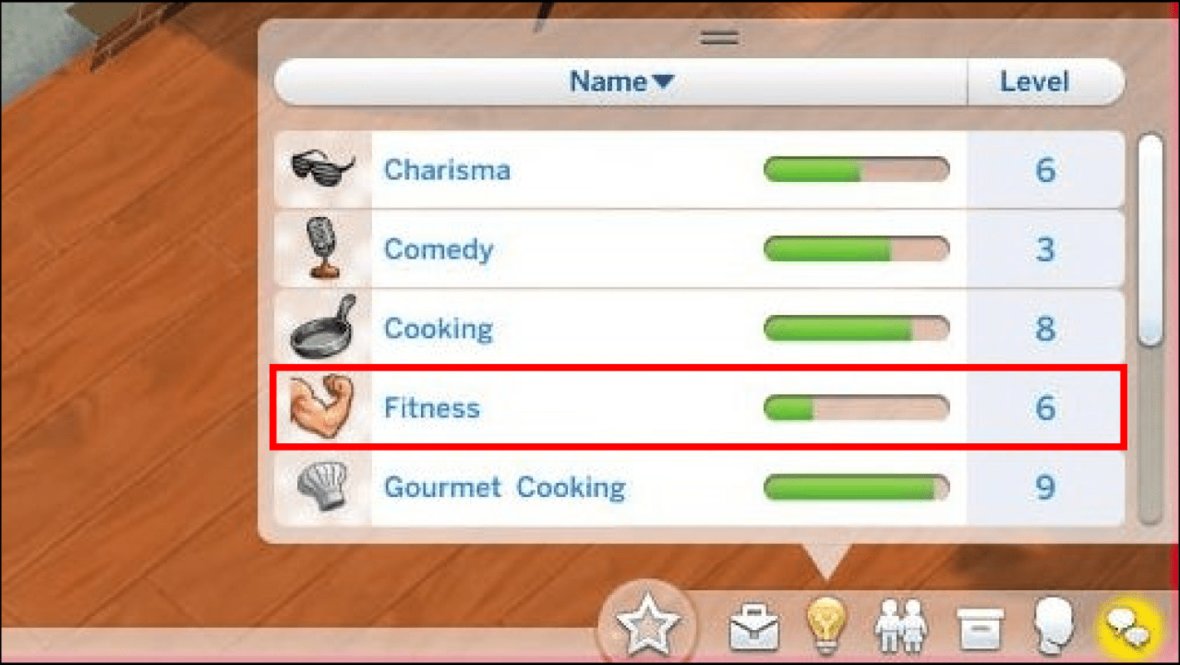Шкала навыков в The Sims 4.