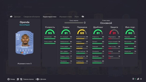 Лоис Опенда в EA FC 26 Ultimate Team.