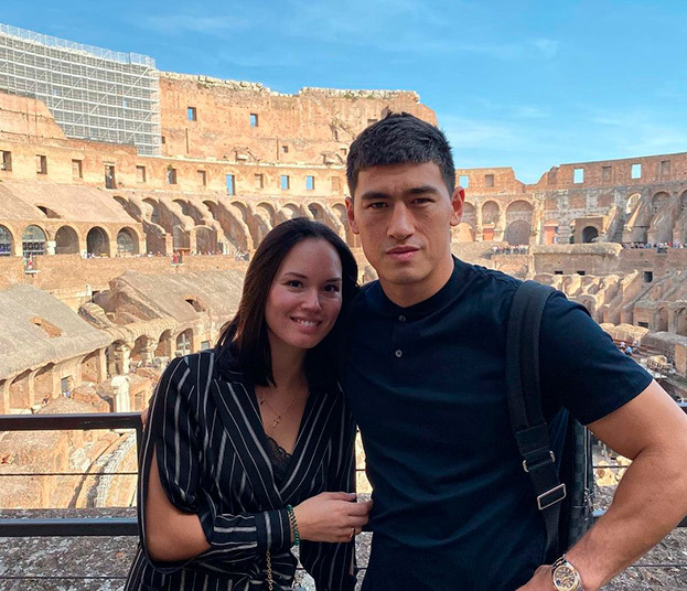 Екатерина и Дмитрий Бивол.