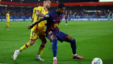 Кико Фемения и Маркус Рэшфорд в матче «Барселона» — «Хетафе» (3:0).