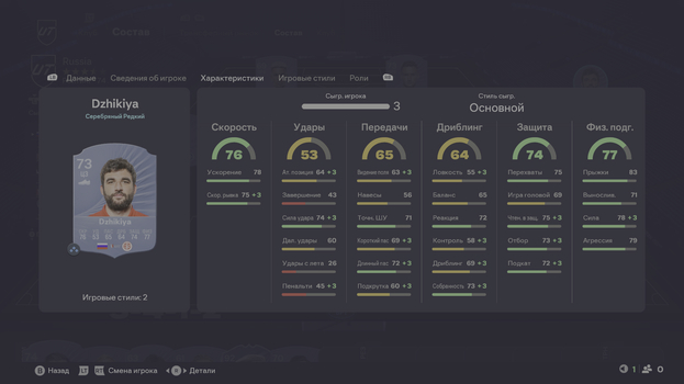 Карточка Георгия Джикии в EA FC 26 Ultimate Team.