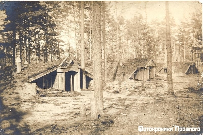 Блиндажи с причелинами 442-го пехотного Кашинского полка, 1916 год.