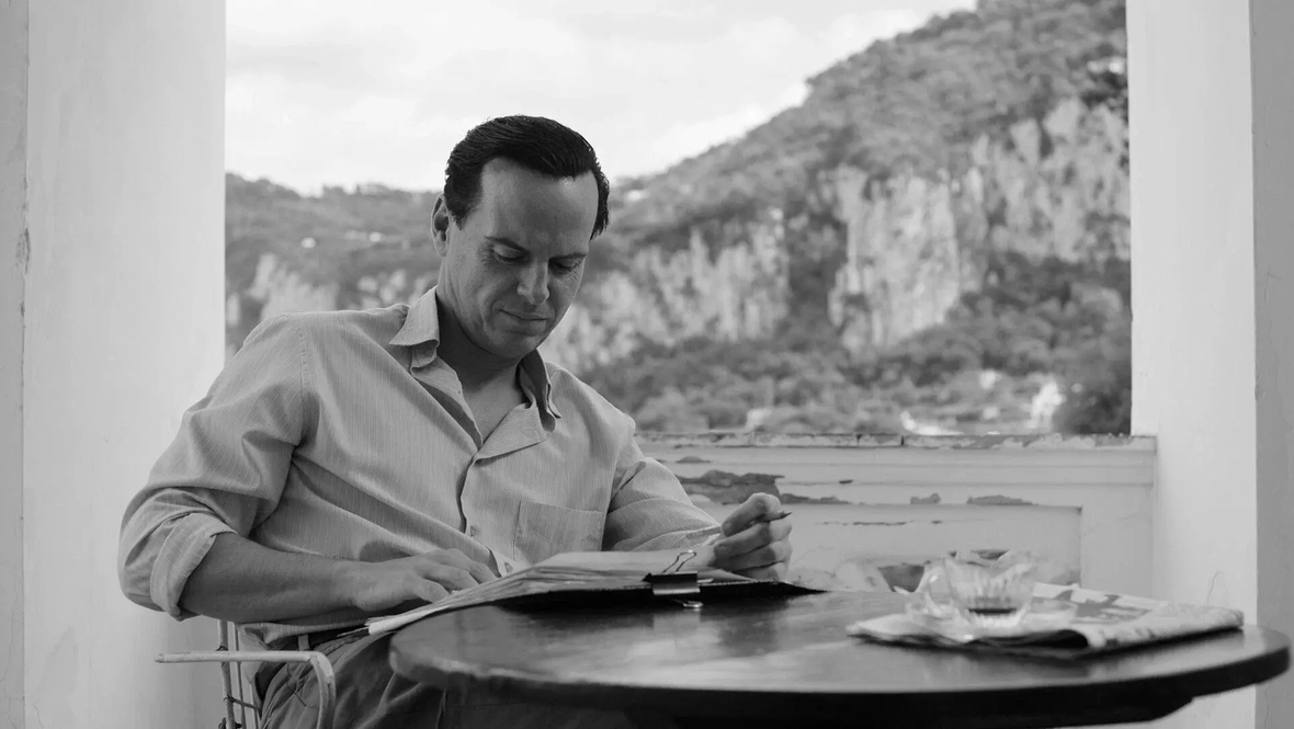 Кадр из сериала «Рипли», режиссер Стивен Заиллян, Netflix