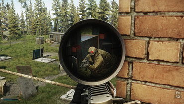 Скриншот с прицеливанием в Escape from Tarkov.
