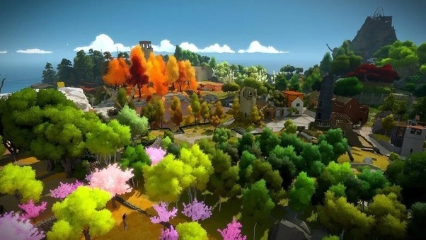 Визуал из The Witness.