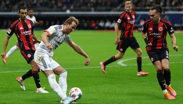 Дубль Диаса и гол Кейна принесли «Баварии» разгромную победу над «Айнтрахтом»