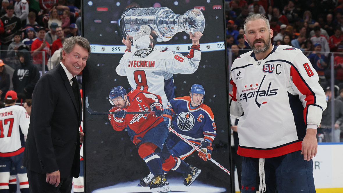 Александр Овечкин с Уэйном Гретцки.