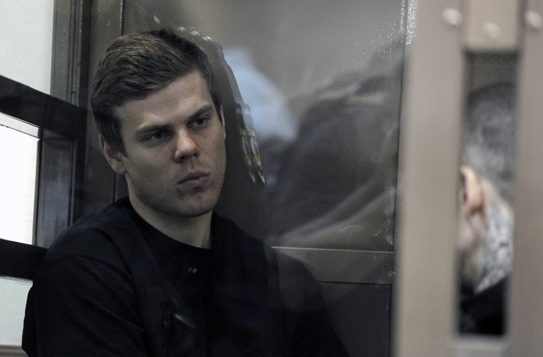 Александр Кокорин в Московском городском суде.