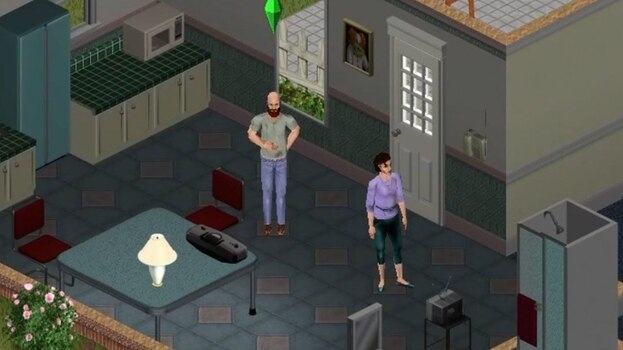 Симы внутри дома The Sims.