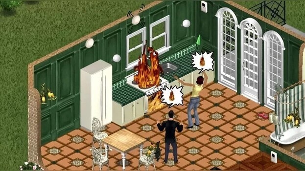 Устройство внутри дома The Sims.