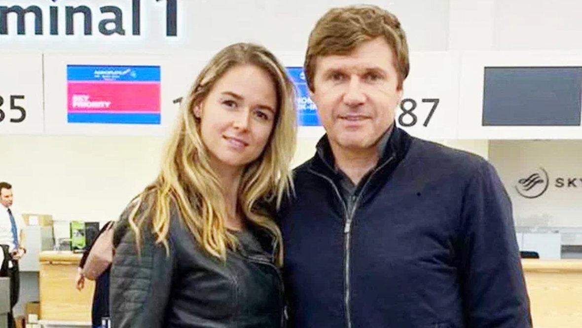 Андрей Мох с дочкой Марией.