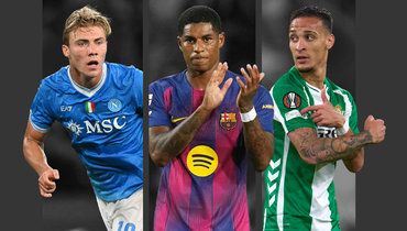 Расмус Хейлунн, Маркус Рашфорд и Антони.