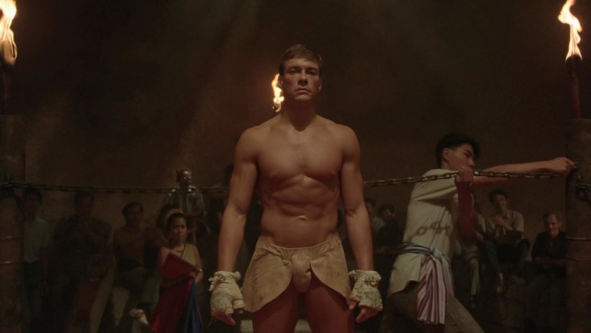 Кадр из фильма «Кикбоксер», режиссер Марк ДиСалле, Дэвид Уорт, Cannon Film Distributors.