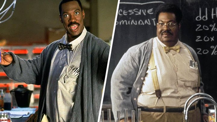 Кадр из фильма «Чокнутый профессор», реж. Том Шэдьяк, Imagine Entertainment