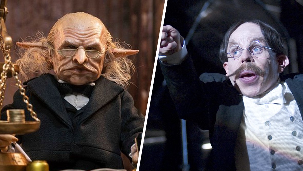 Кадры из фильмов «Гарри Поттер и философский камень» и «Гарри Поттер и дары смерти»