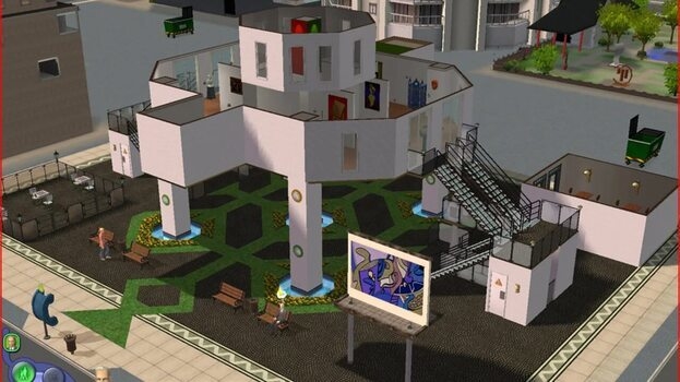 Графика в The Sims 2 давай — построенная галерея.