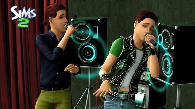 Пение — как один из вариантов досуга в The Sims 2.