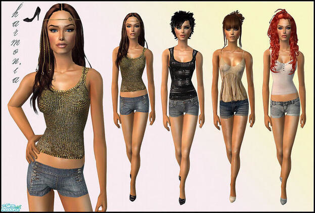 Модификация на одежду для девушек в The Sims 2.