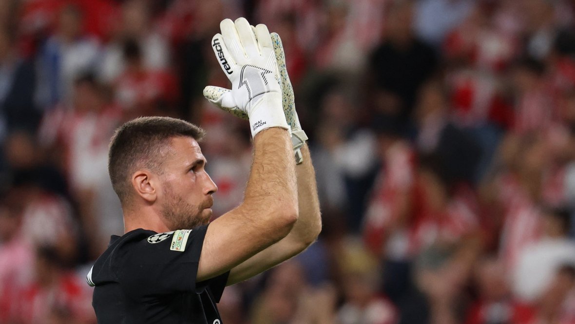 Голкипер «Атлетика» Унаи Симон.