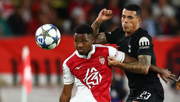 «Монако» дома сыграл вничью с «Тоттенхэмом», хозяева нанесли 23 удара по воротам гостей