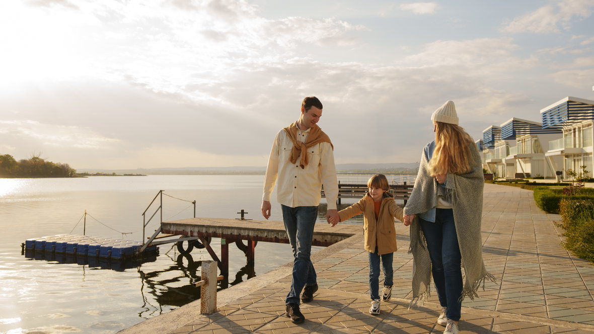 Семья на отдыхе