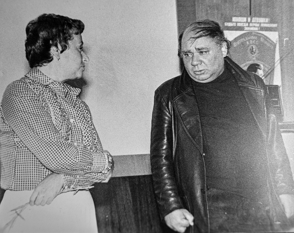 Евгений Леонов в гостях у сборной России в Новогорске.