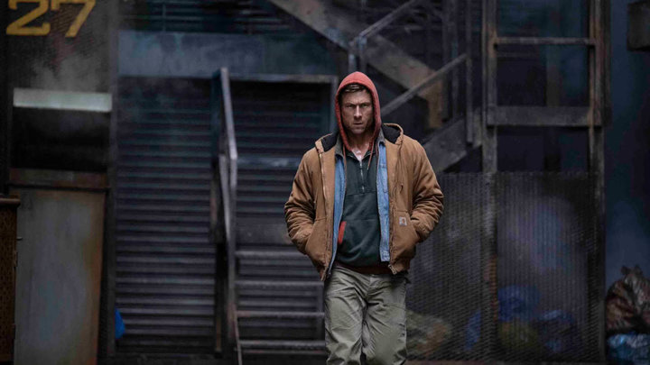 Кадр из фильма «Бегущий человек», режиссер Эдгар Райт, Paramount Pictures