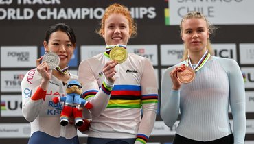Есть первая медаль на чемпионате мира по велотреку: Лысенко взяла бронзу в спринте