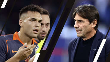 Лаутаро Мартинес и Антонио Конте.