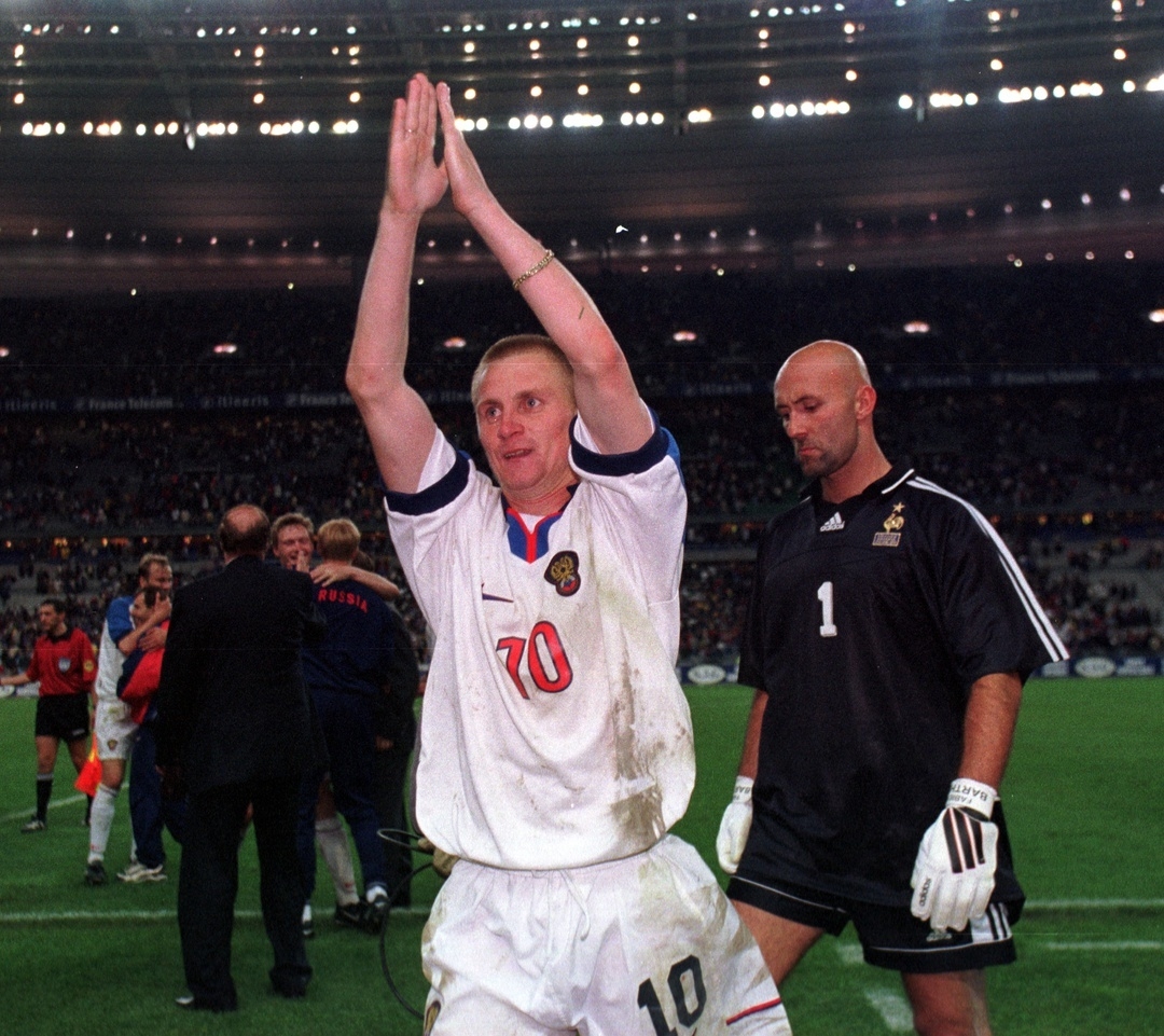 Нападающий сборной России Александр Панов после дубля в матче с Францией.